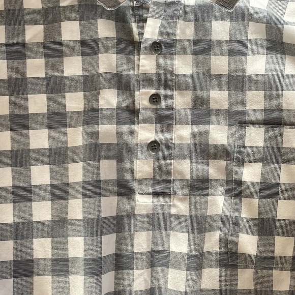 Vintage cotton/polyester button short sleeve blouse - Picture 2 of 6